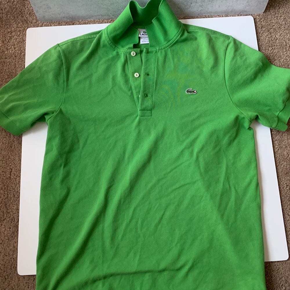 LACOSTE Classic Kelly green polo